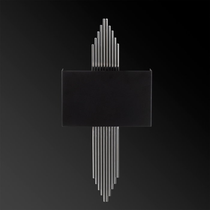 Opviq Lámpara de pared 614 - A Negro y Plata Opviq Lámpara de pared 614 - A Negro y Plata